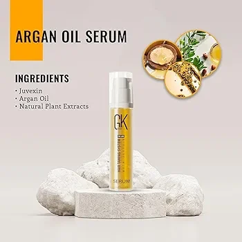GK HAIR Global Keratin 100% Organic Argan Oil Anti Frizz Mini Serum