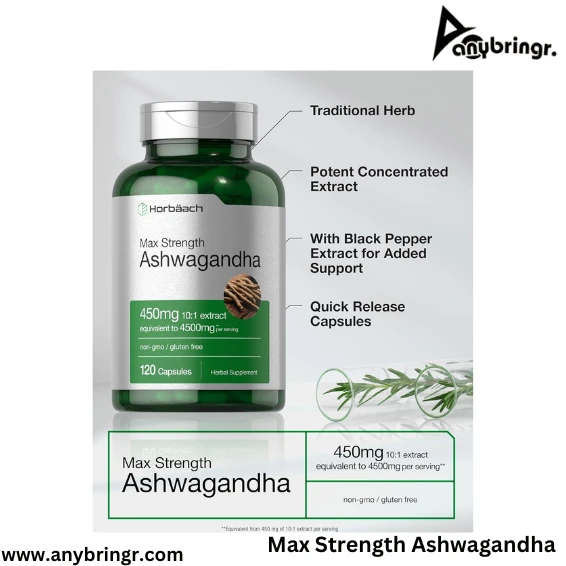 Horbaach Max Strength Ashwagandha 120 Capsules BD