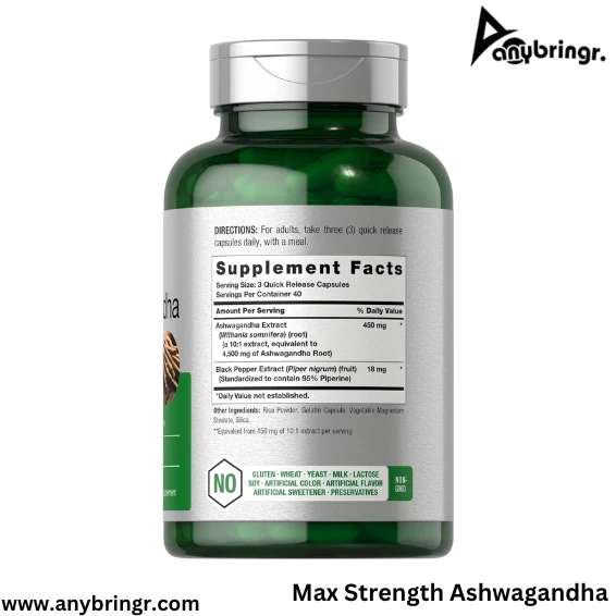 Horbaach Max Strength Ashwagandha 120 Capsules BD